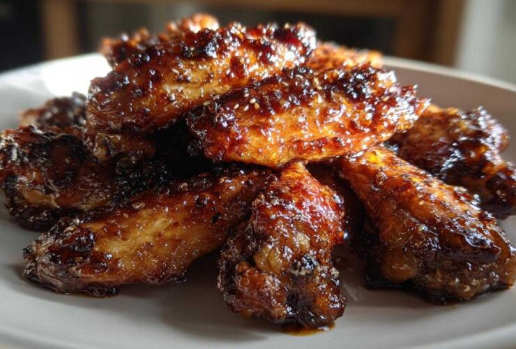 Oven Baked Honey Garlic Chicken Wings