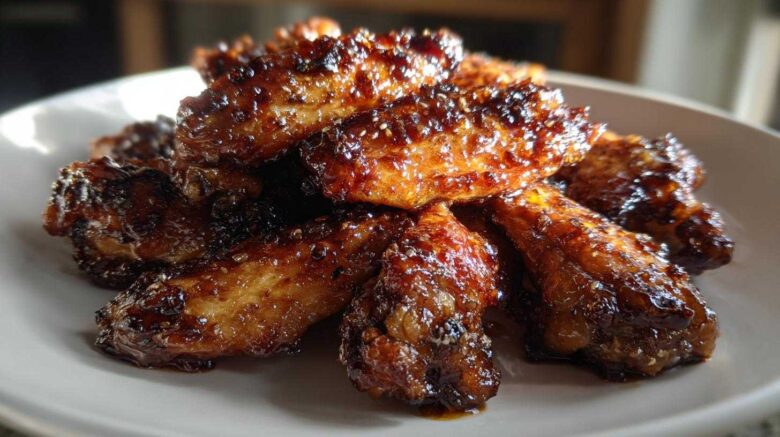 Oven Baked Honey Garlic Chicken Wings