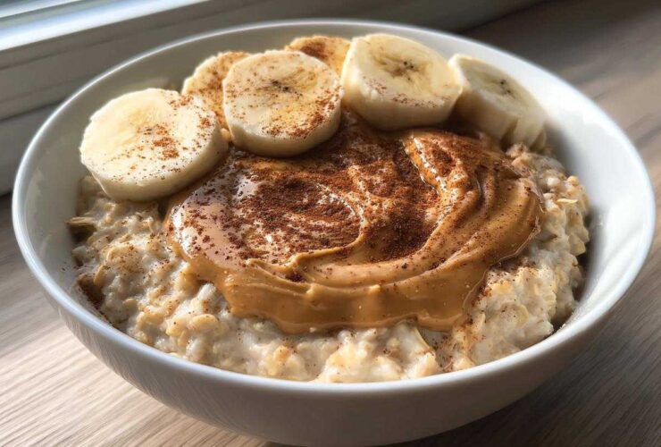 Peanut Butter Banana Oatmeal Bowl