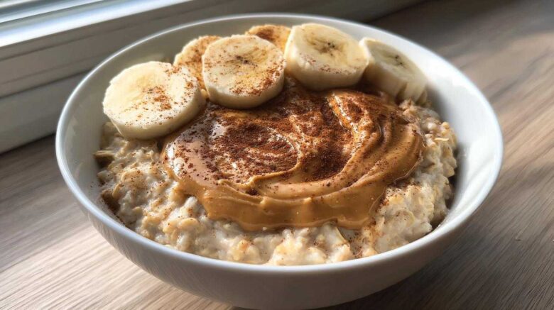 Peanut Butter Banana Oatmeal Bowl