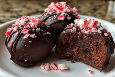 Peppermint Brownie Truffles (No-Bake Holiday Leftover Idea)