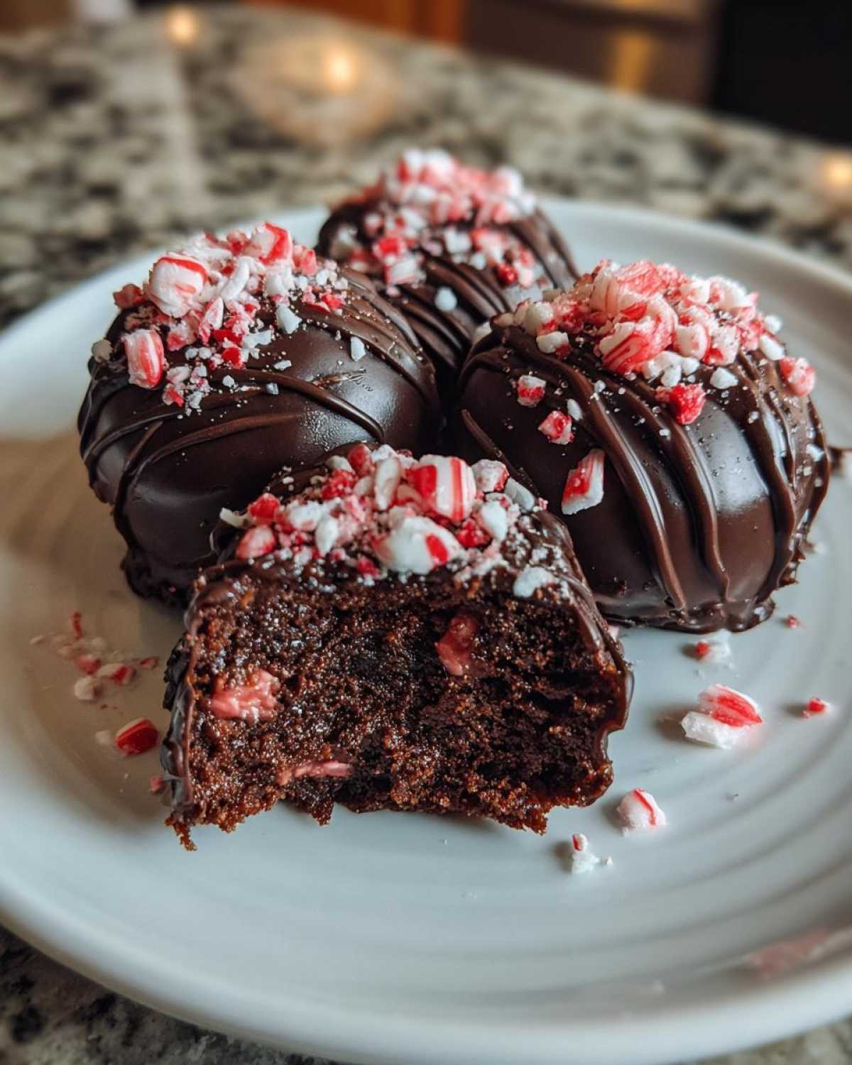 Peppermint Brownie Truffles (No-Bake Holiday Leftover Idea) - detail 4