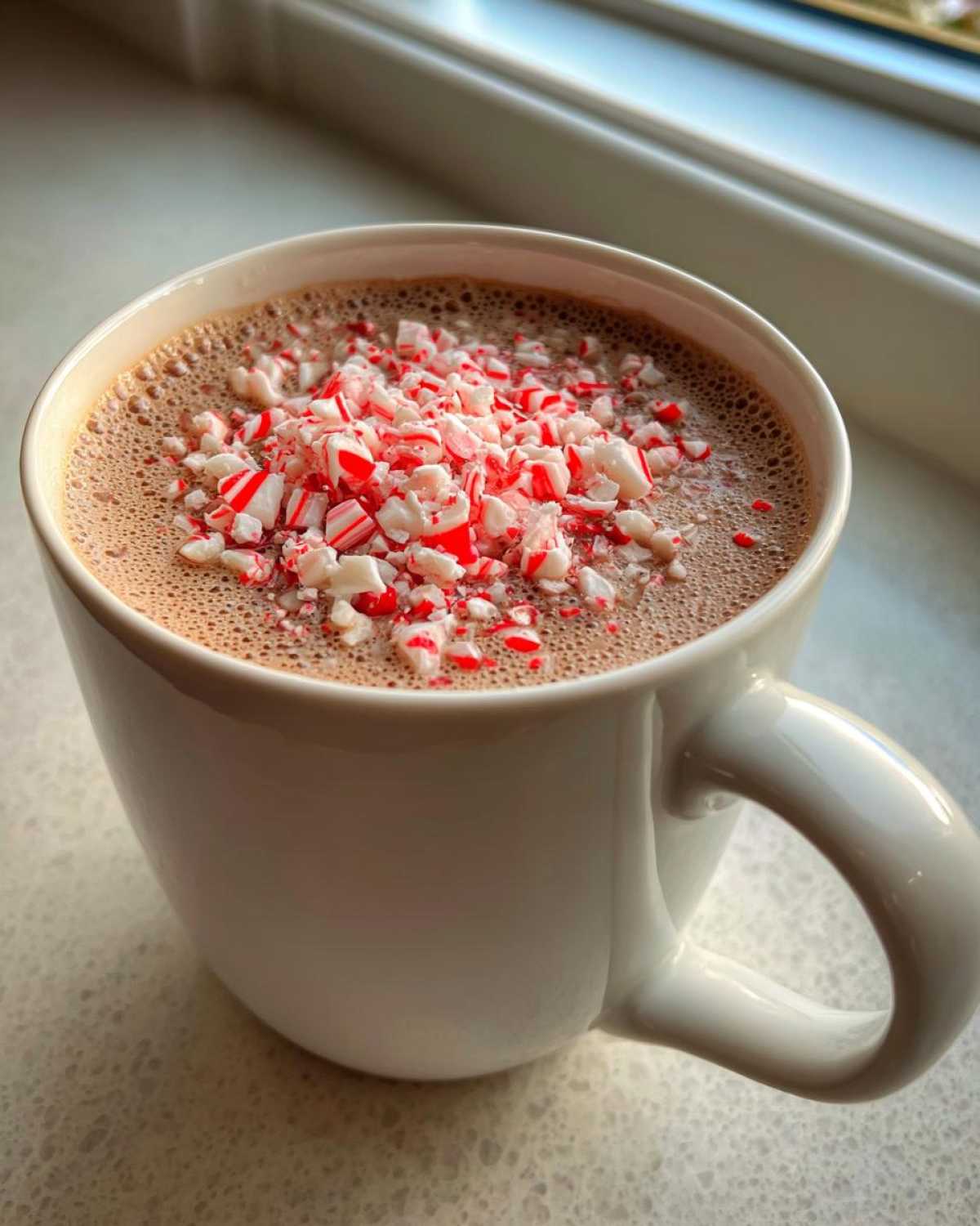 Peppermint White Hot Chocolate (Candy Cane Twist) - detail 1