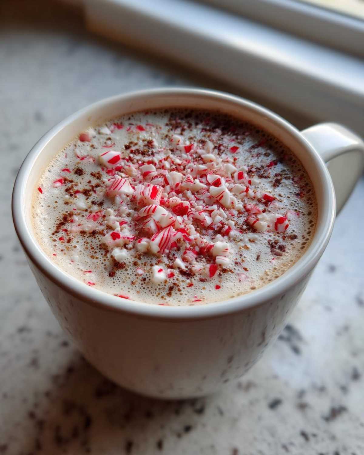 Peppermint White Hot Chocolate (Candy Cane Twist) - detail 3