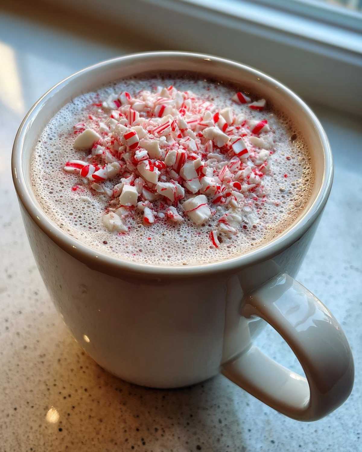 Peppermint White Hot Chocolate (Candy Cane Twist) - detail 4