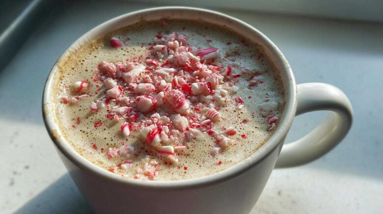 Peppermint White Hot Chocolate (Candy Cane Twist)