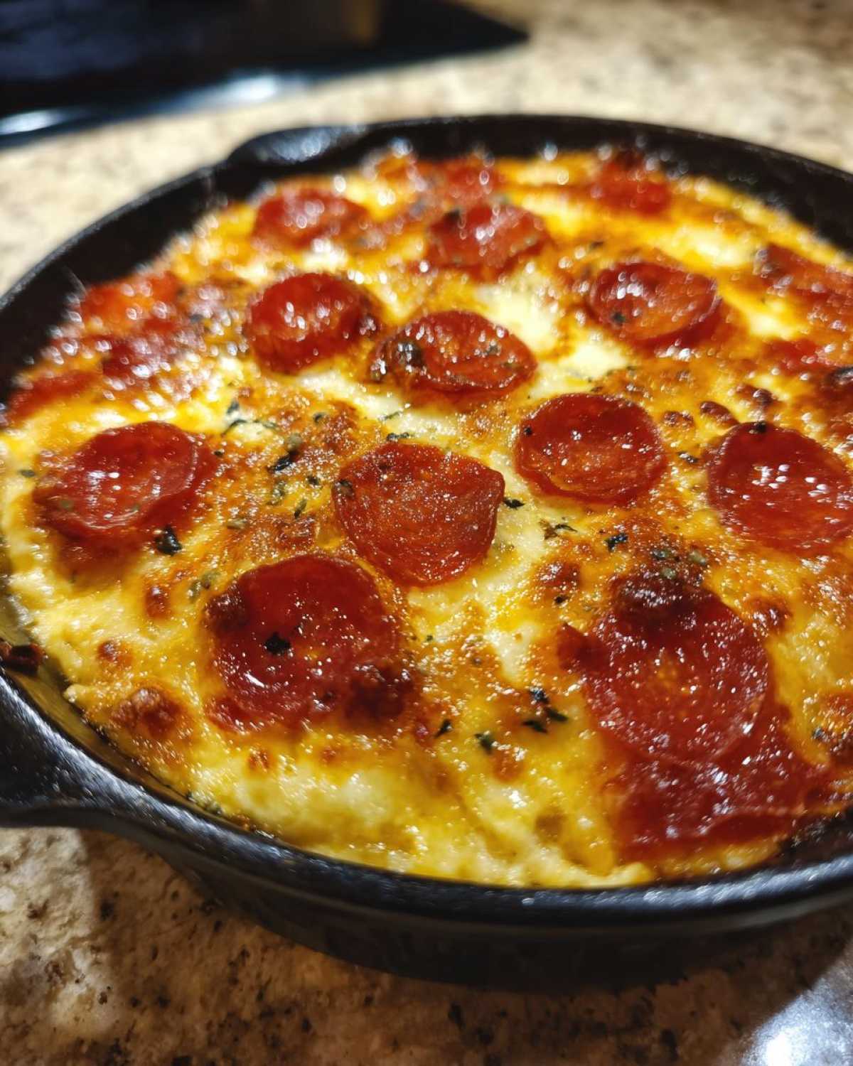Pepperoni Pizza Dip with Cheese - detail 2
