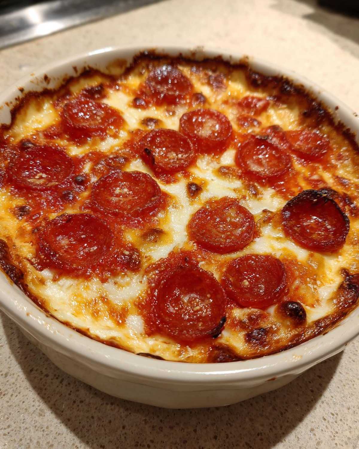 Pepperoni Pizza Dip with Cheese - detail 3