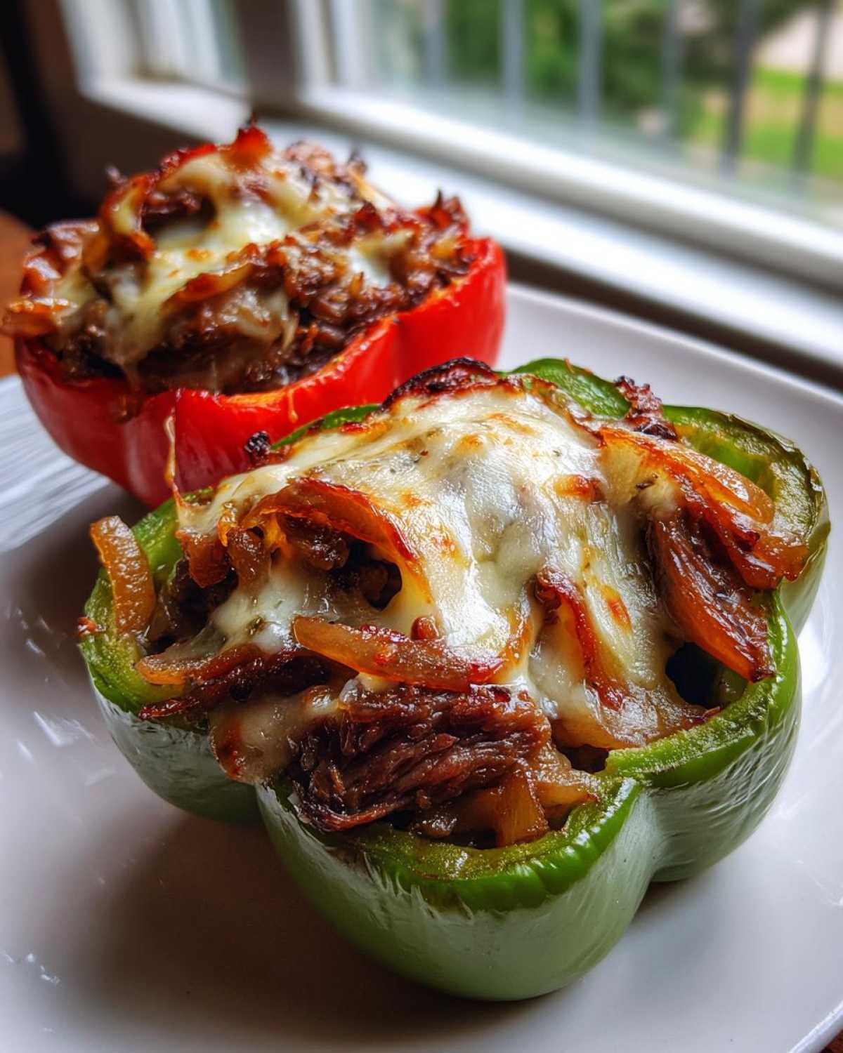 Philly Cheesesteak Stuffed Peppers (Low-Carb Comfort) - detail 4