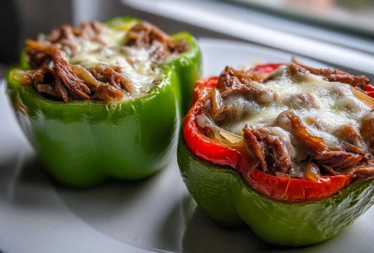 Philly Cheesesteak Stuffed Peppers (Low-Carb Comfort)