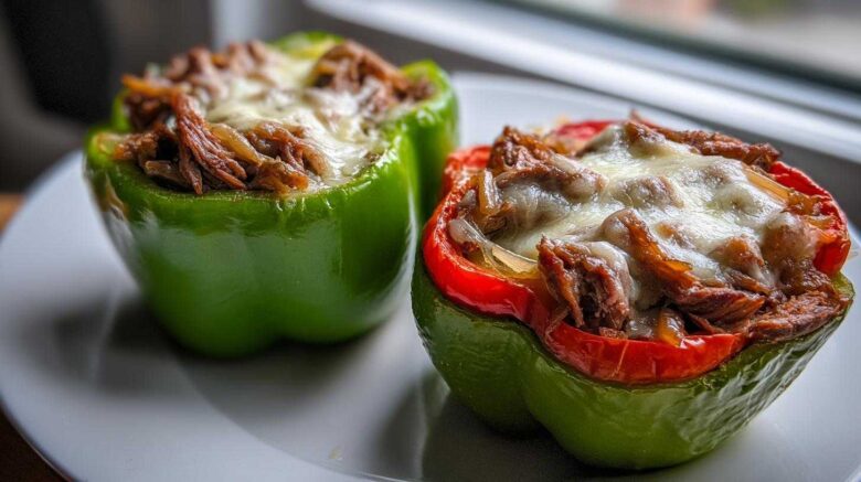 Philly Cheesesteak Stuffed Peppers (Low-Carb Comfort)