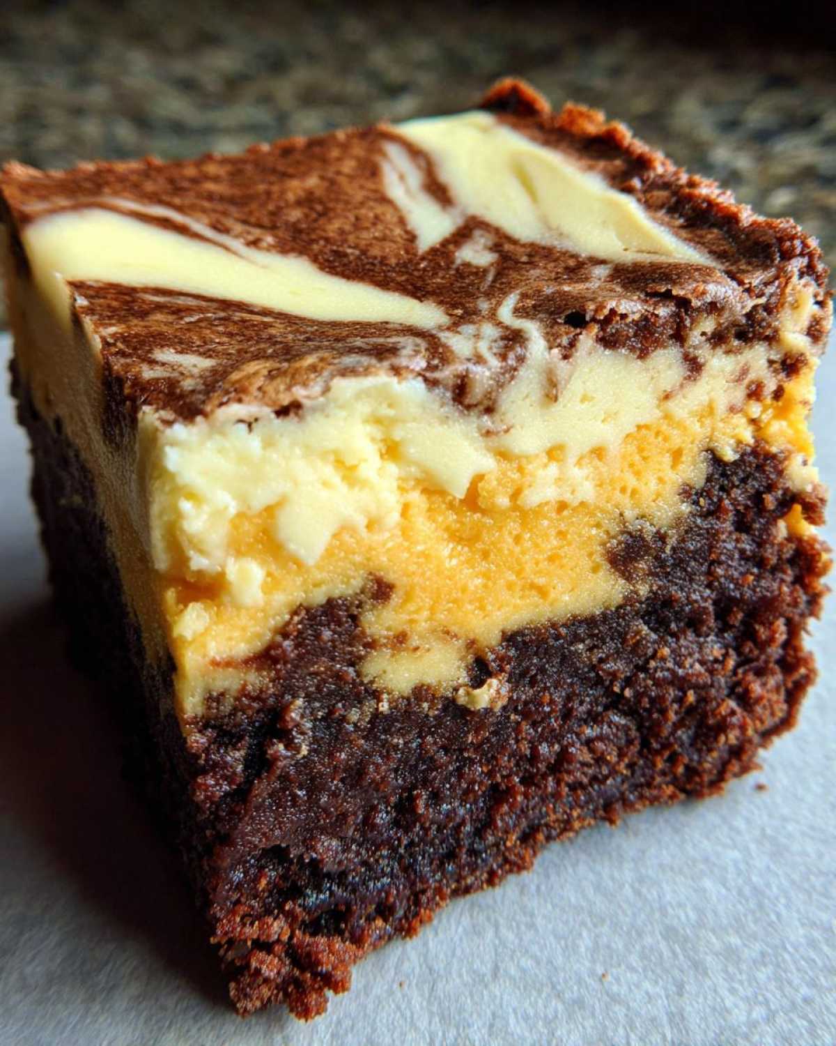 Pumpkin Cheesecake Brownies with Frosting - detail 2