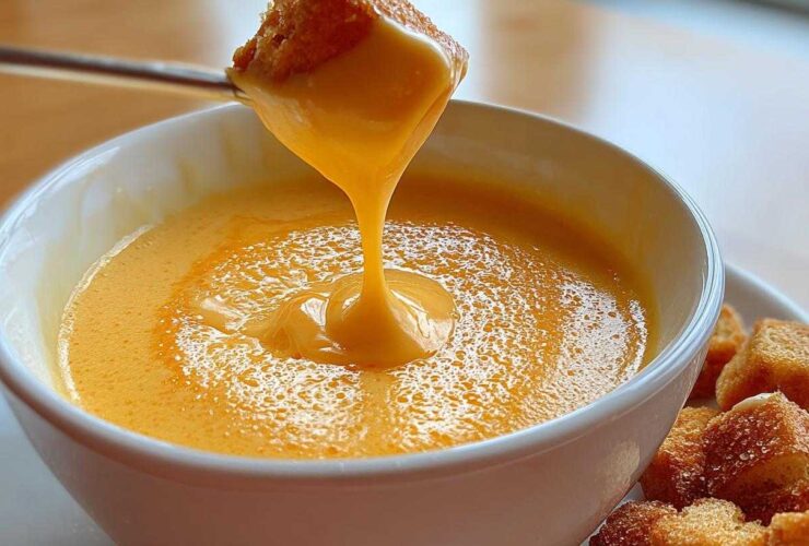 Quick Beer Cheese Fondue Dip