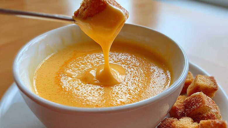 Quick Beer Cheese Fondue Dip