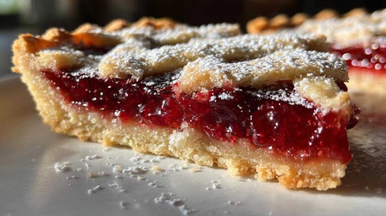Raspberry Linzer Tart