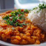 Red Lentil Dahl Curry with Rice
