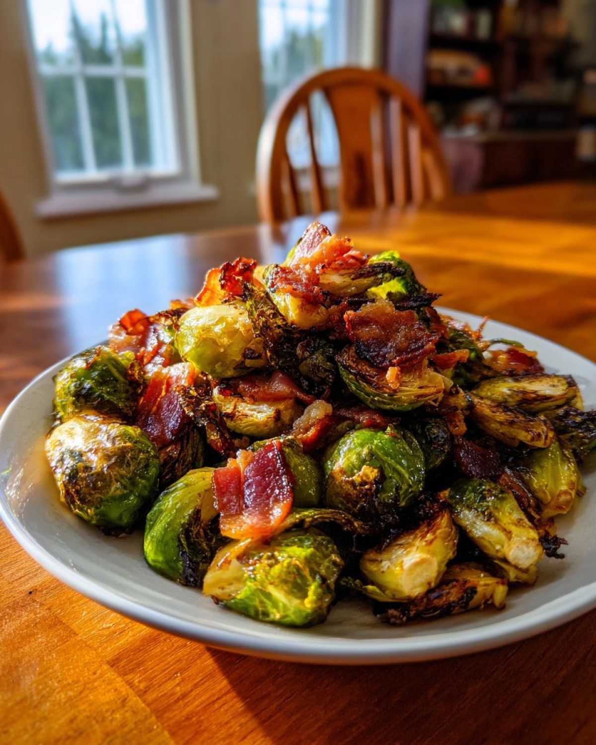 Roasted Brussels Sprouts with Bacon - detail 3
