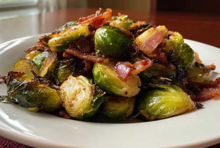 Roasted Brussels Sprouts with Bacon