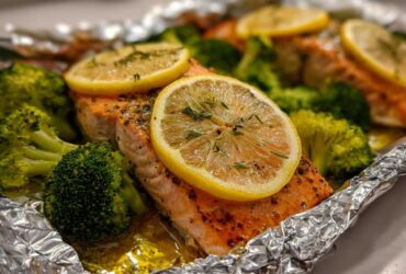 Salmon & Broccoli Foil Packets (Easy Omega-3 Dinner)