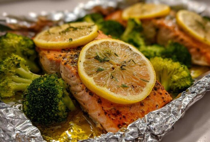 Salmon & Broccoli Foil Packets (Easy Omega-3 Dinner)