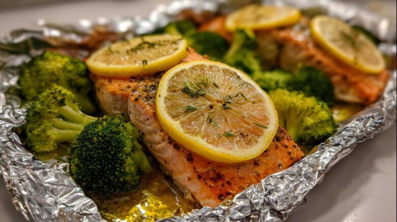 Salmon & Broccoli Foil Packets (Easy Omega-3 Dinner)