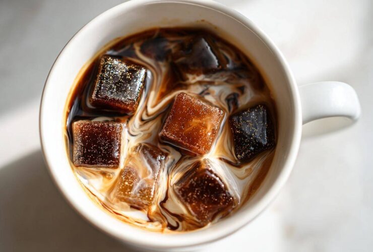 Salted Caramel Cold Brew Coffee Cubes