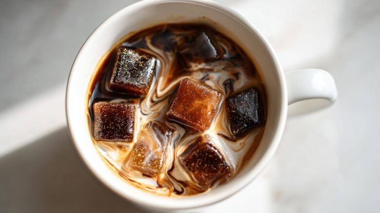Salted Caramel Cold Brew Coffee Cubes