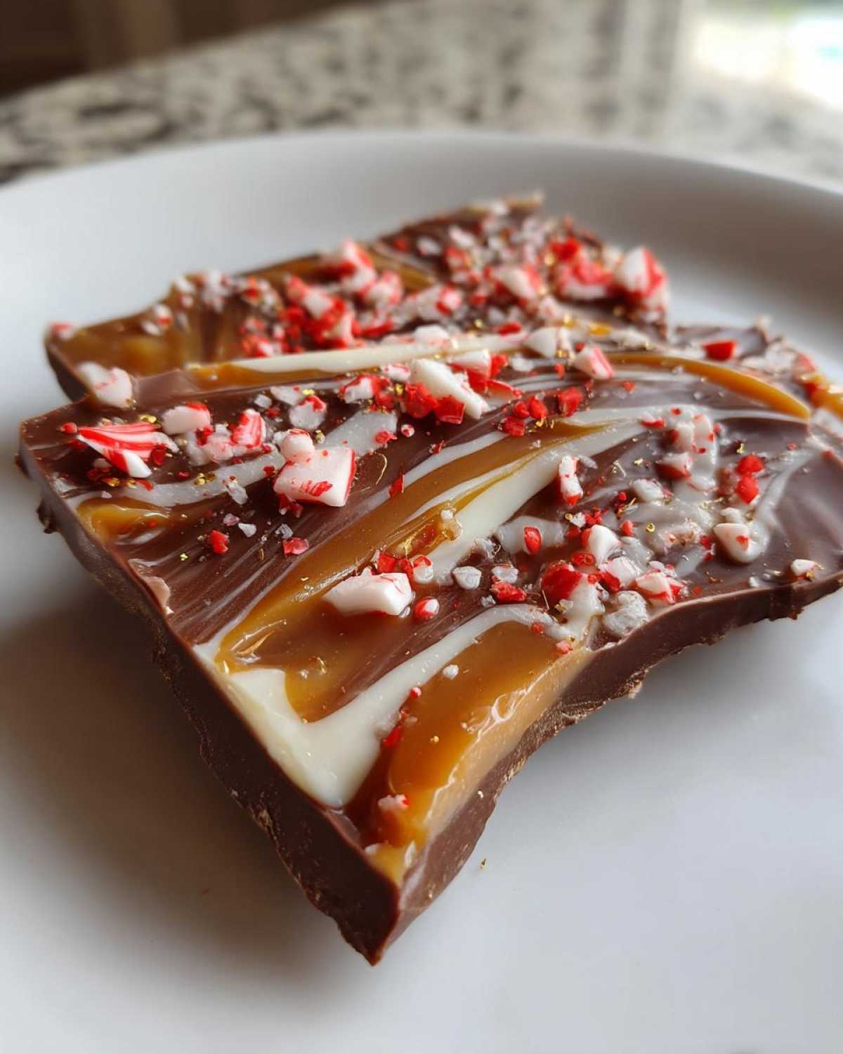Salted Caramel Peppermint Bark - detail 2