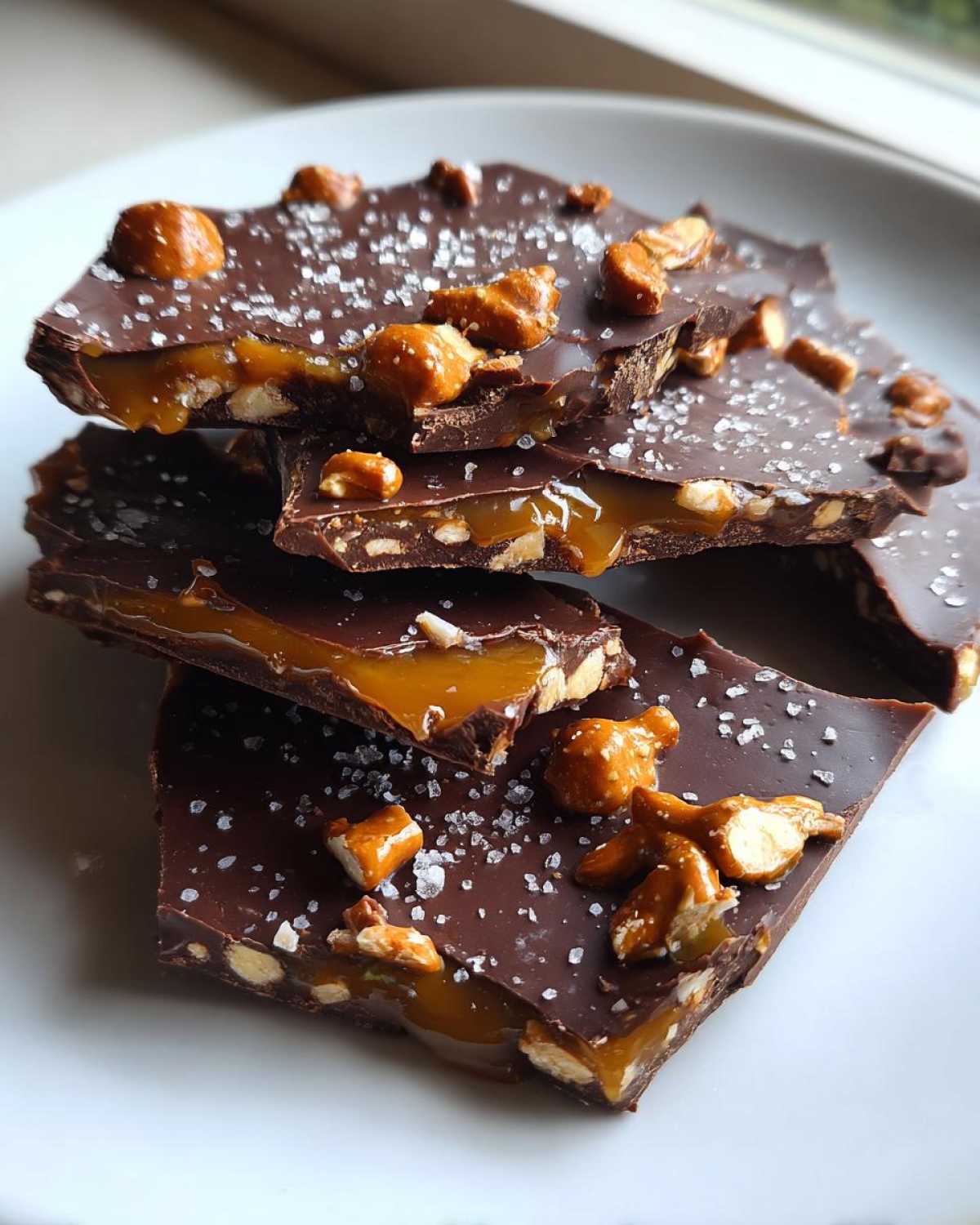 Salted Caramel Pretzel Bark (Addictive Sweet-Salty Snack) - detail 4