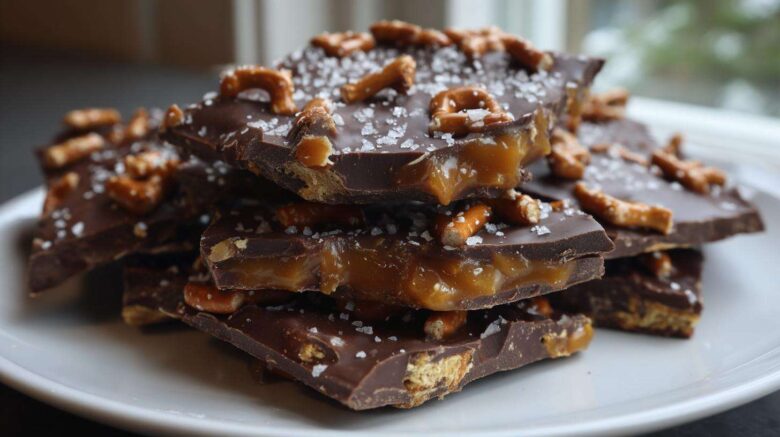Salted Caramel Pretzel Bark (Addictive Sweet-Salty Snack)