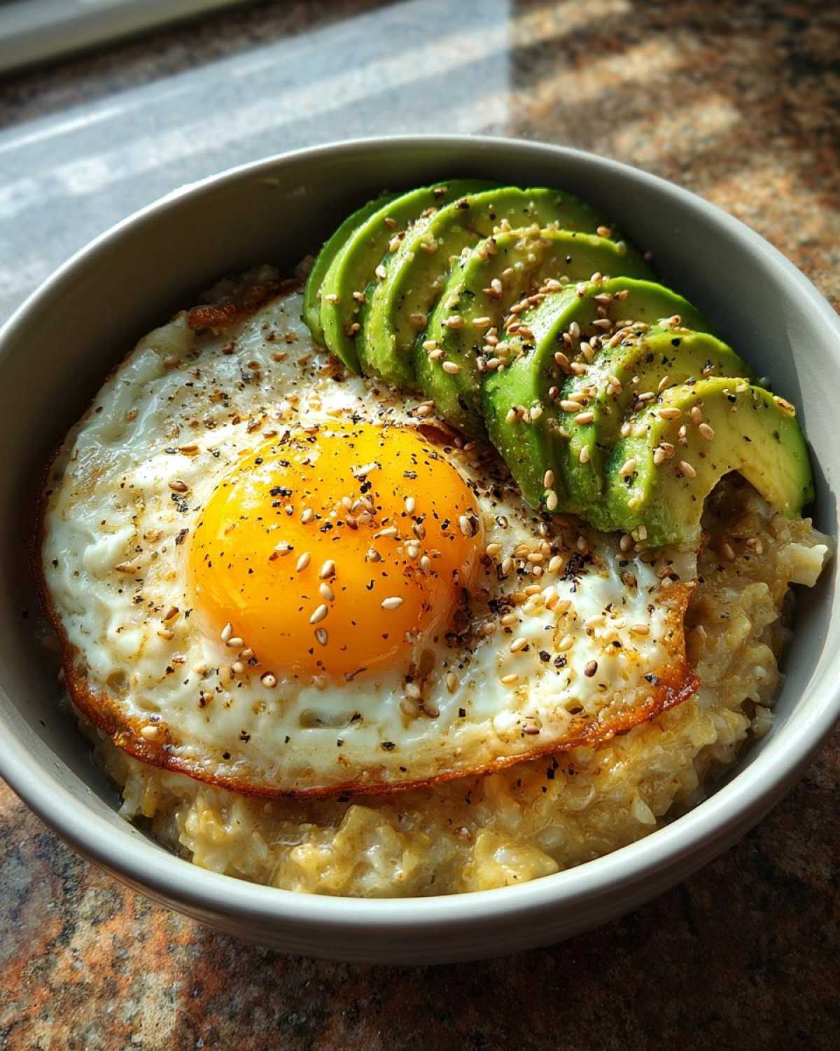 Savory Oatmeal with Avocado & Egg (Trendy Twist) - detail 2