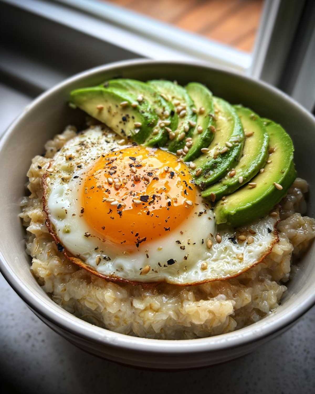 Savory Oatmeal with Avocado & Egg (Trendy Twist) - detail 3
