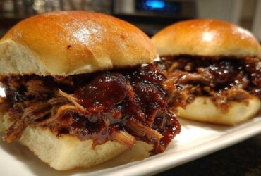 Shredded Barbecue Beef Sandwich Sliders