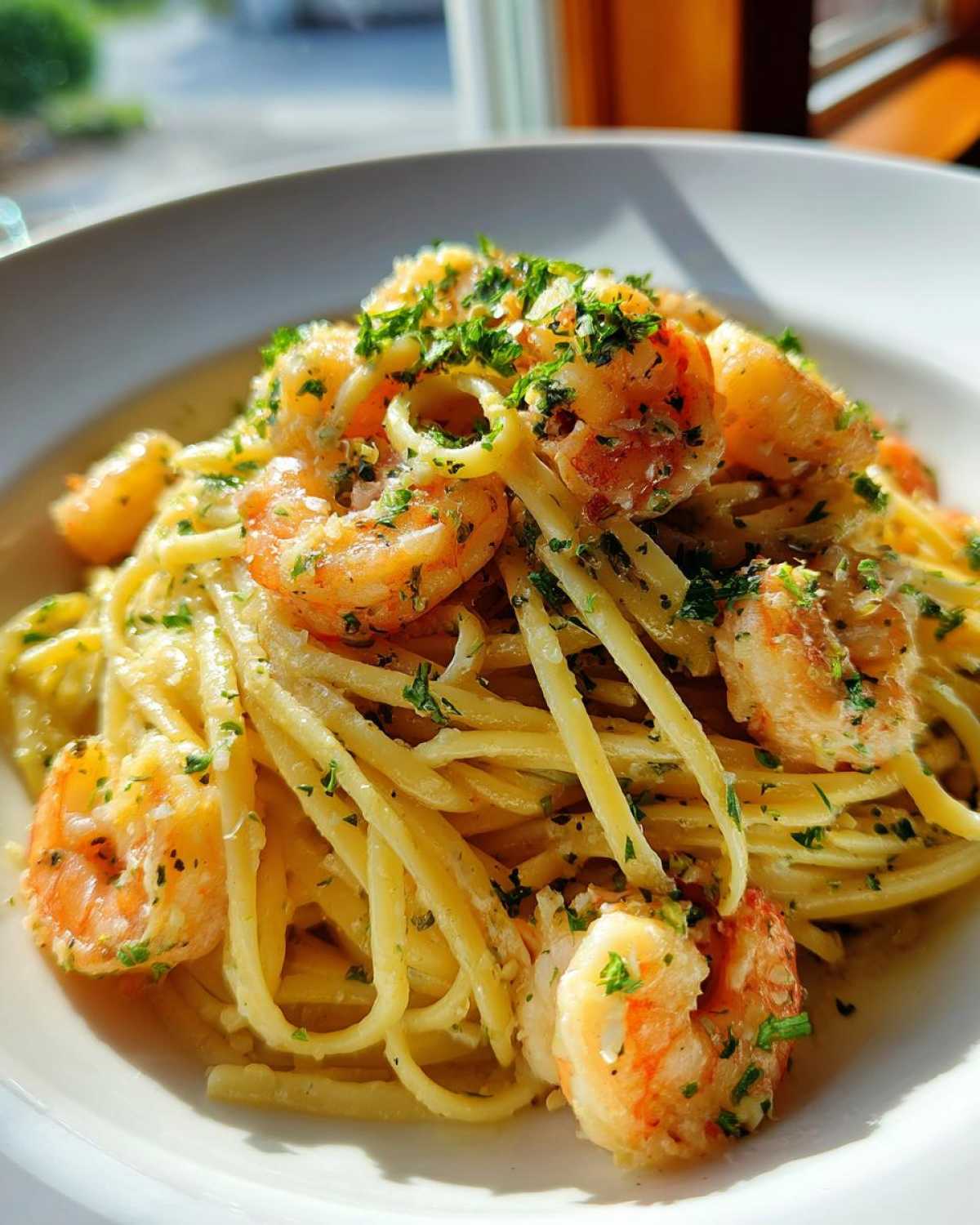 Shrimp Scampi Linguine with Garlic Butter - detail 1