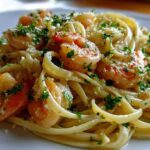 Shrimp Scampi Linguine with Garlic Butter