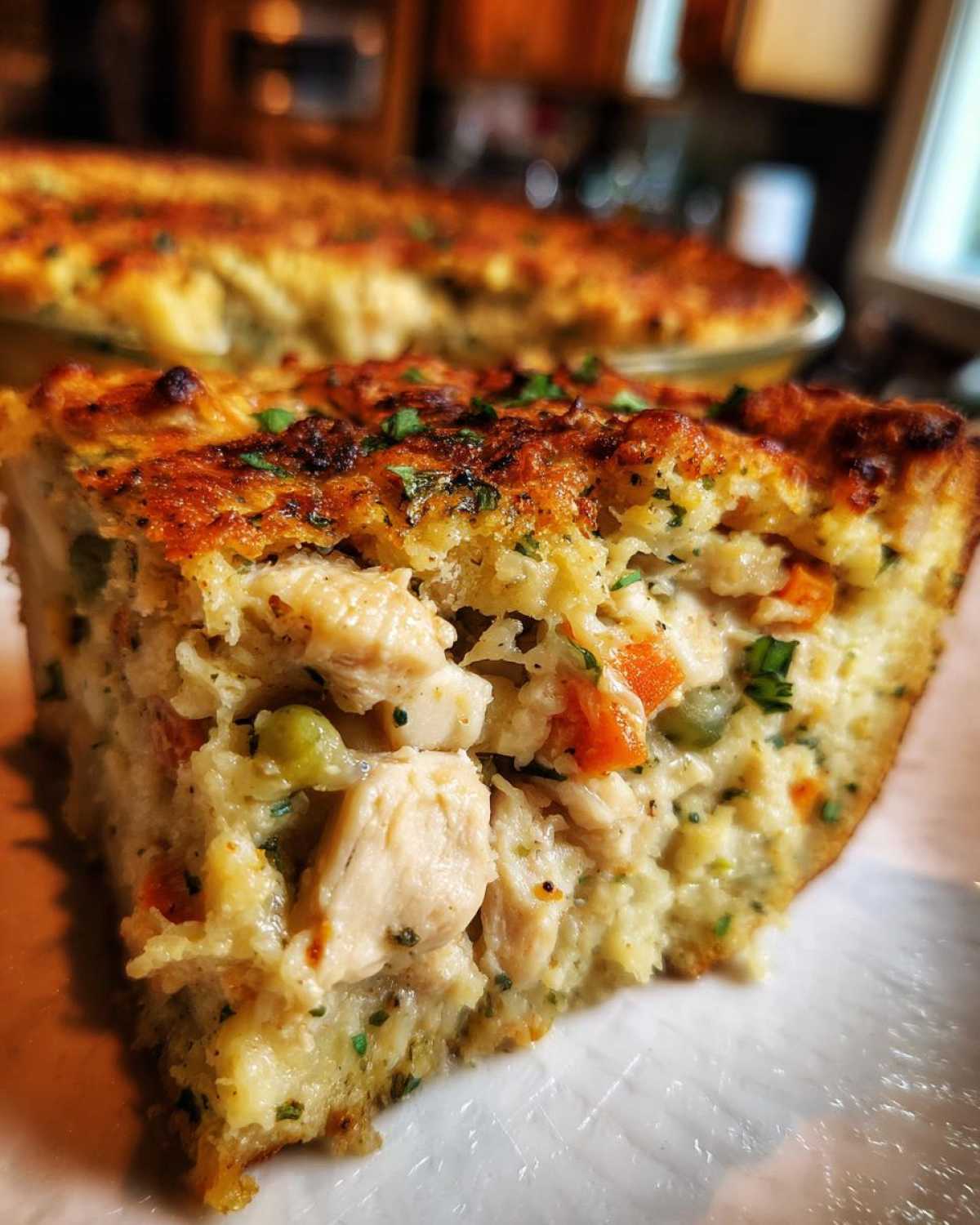 Skinny Chicken Pot Pie with Cauliflower Crust - detail 3