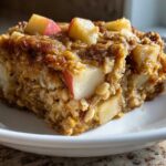 Slow Cooker Cinnamon Apple Baked Oatmeal