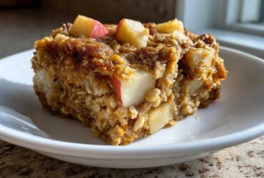Slow Cooker Cinnamon Apple Baked Oatmeal