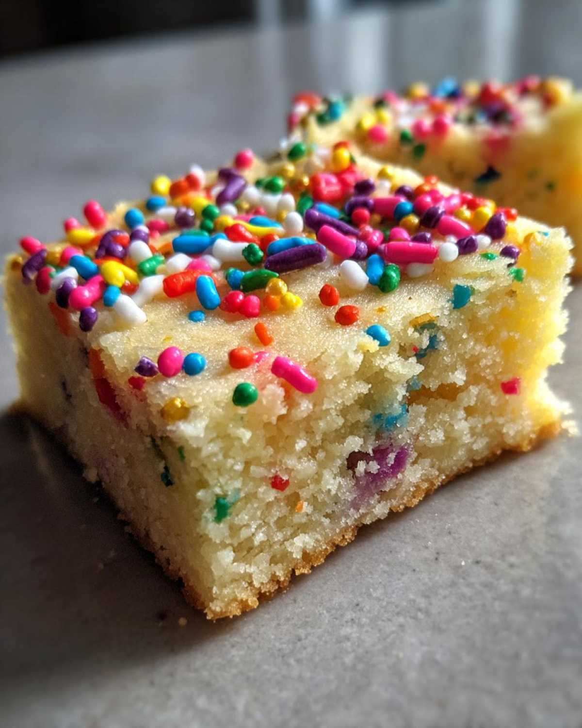 Soft Sugar Cookie Bars with Sprinkles - detail 1