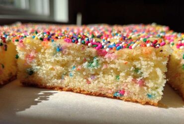 Soft Sugar Cookie Bars with Sprinkles