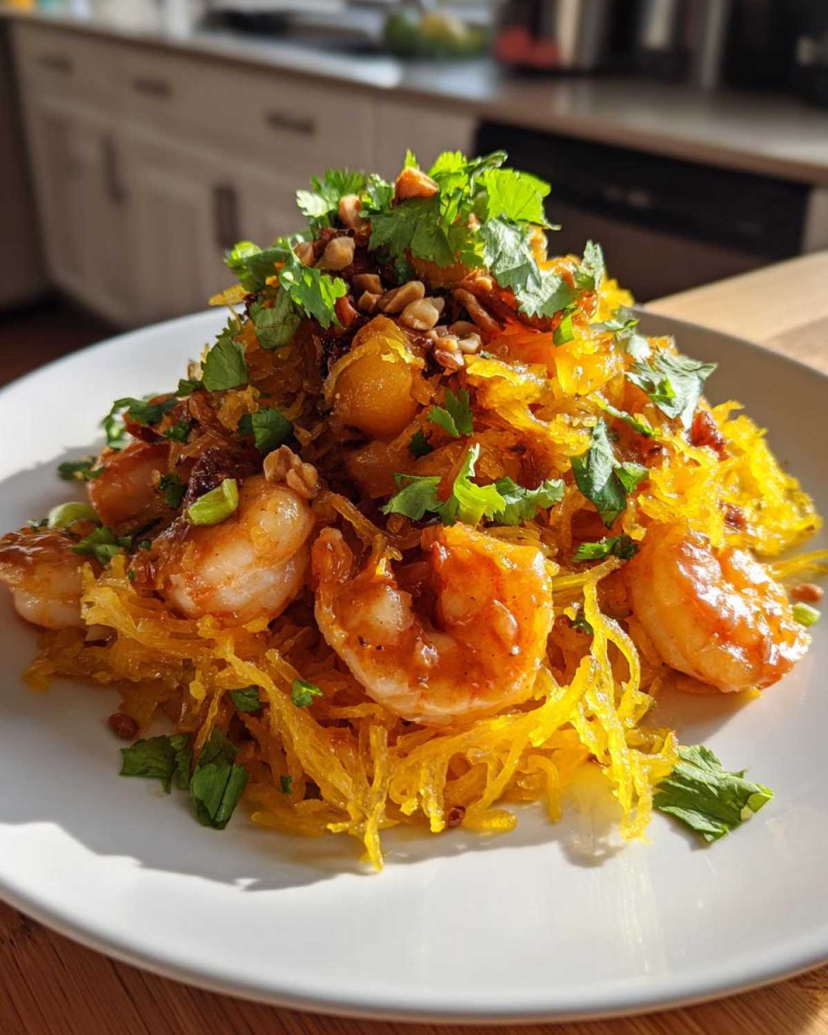 Spaghetti Squash Pad Thai (Low-Carb Takeout Hack) - detail 3