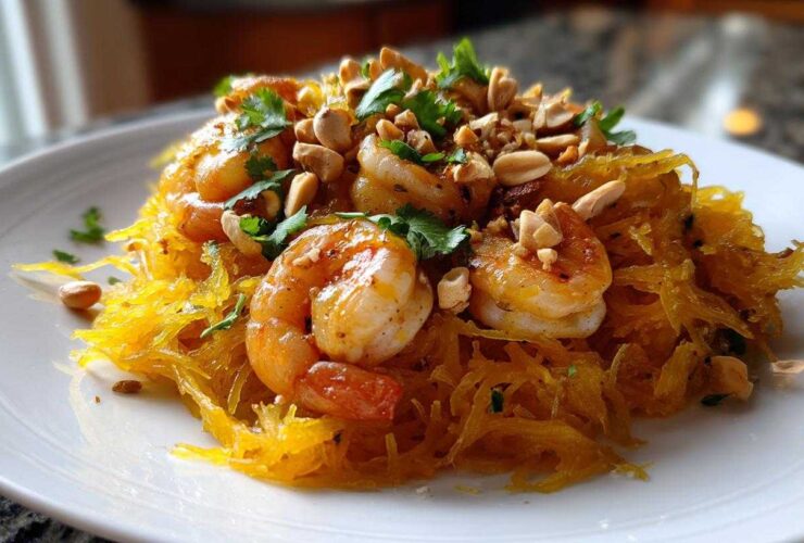 Spaghetti Squash Pad Thai (Low-Carb Takeout Hack)