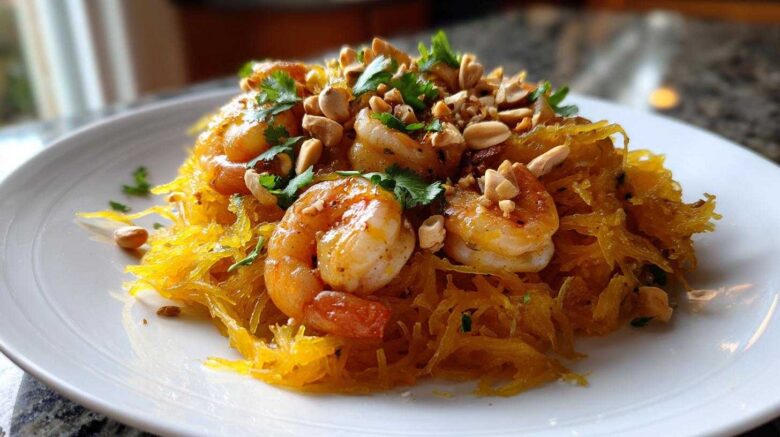 Spaghetti Squash Pad Thai (Low-Carb Takeout Hack)