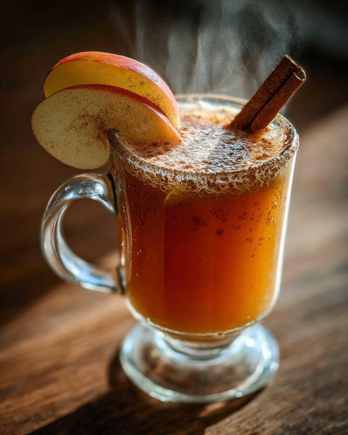 Spiced Apple Bourbon Cider Cocktail - detail 1