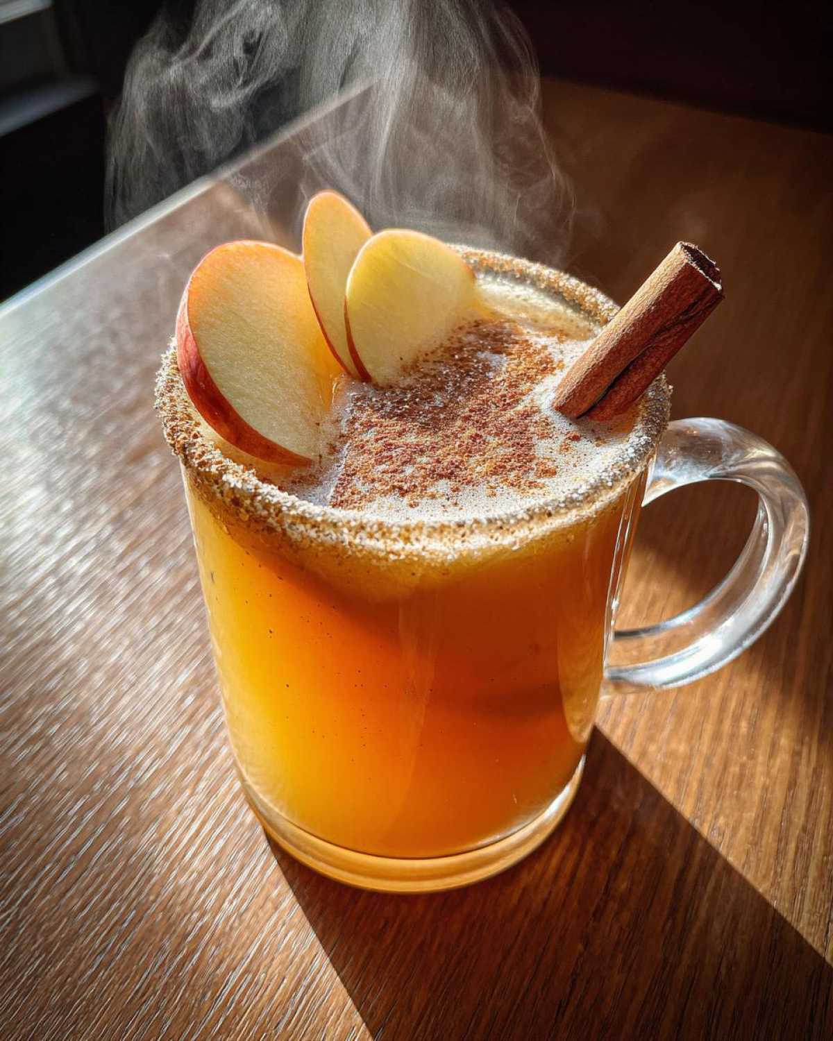 Spiced Apple Bourbon Cider Cocktail - detail 2