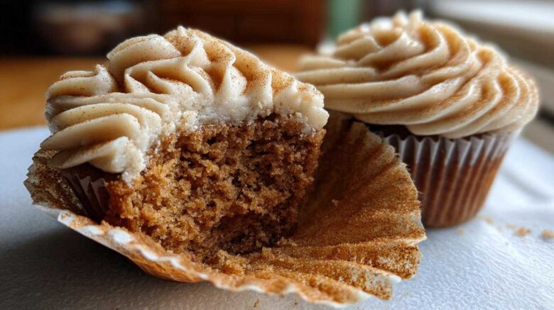 Spiced Chai Cupcakes with Frosting