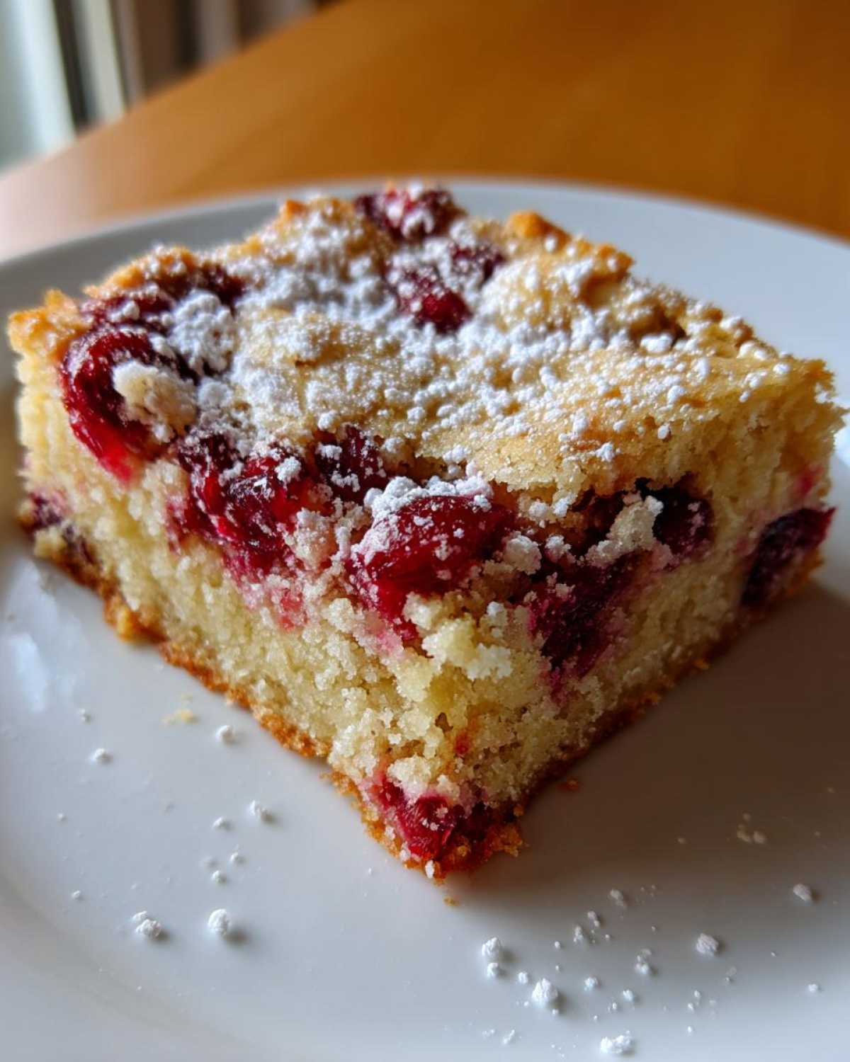 Spiced Cranberry Shortbread Bars - detail 3