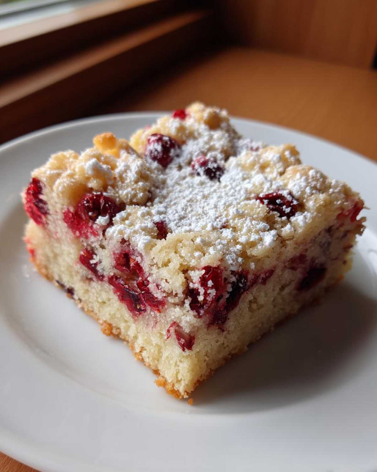 Spiced Cranberry Shortbread Bars - detail 4