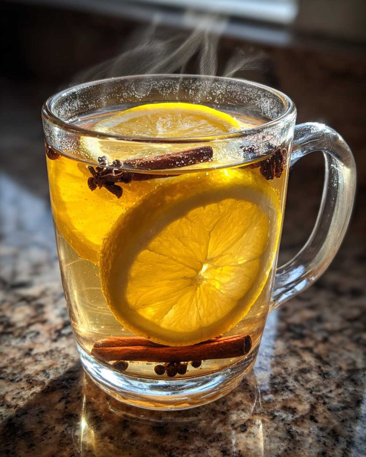 Spiced Ginger Honey Tea with Lemon - detail 1