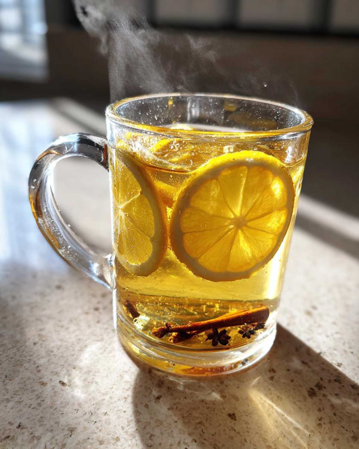 Spiced Ginger Honey Tea with Lemon - detail 2